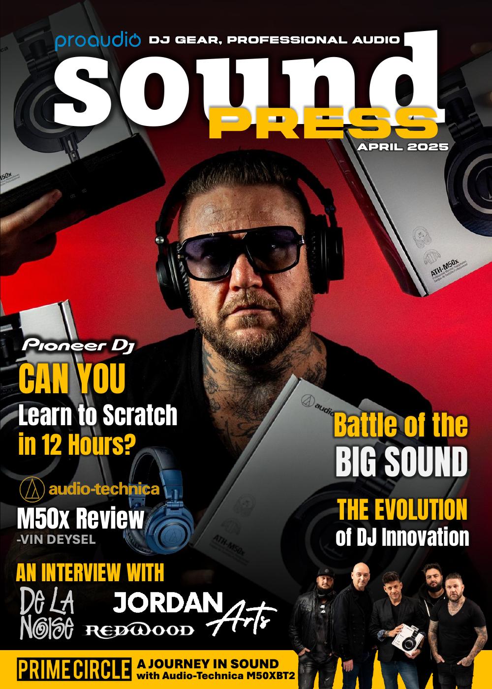 Cover of Sound Press Magazine April 2025
