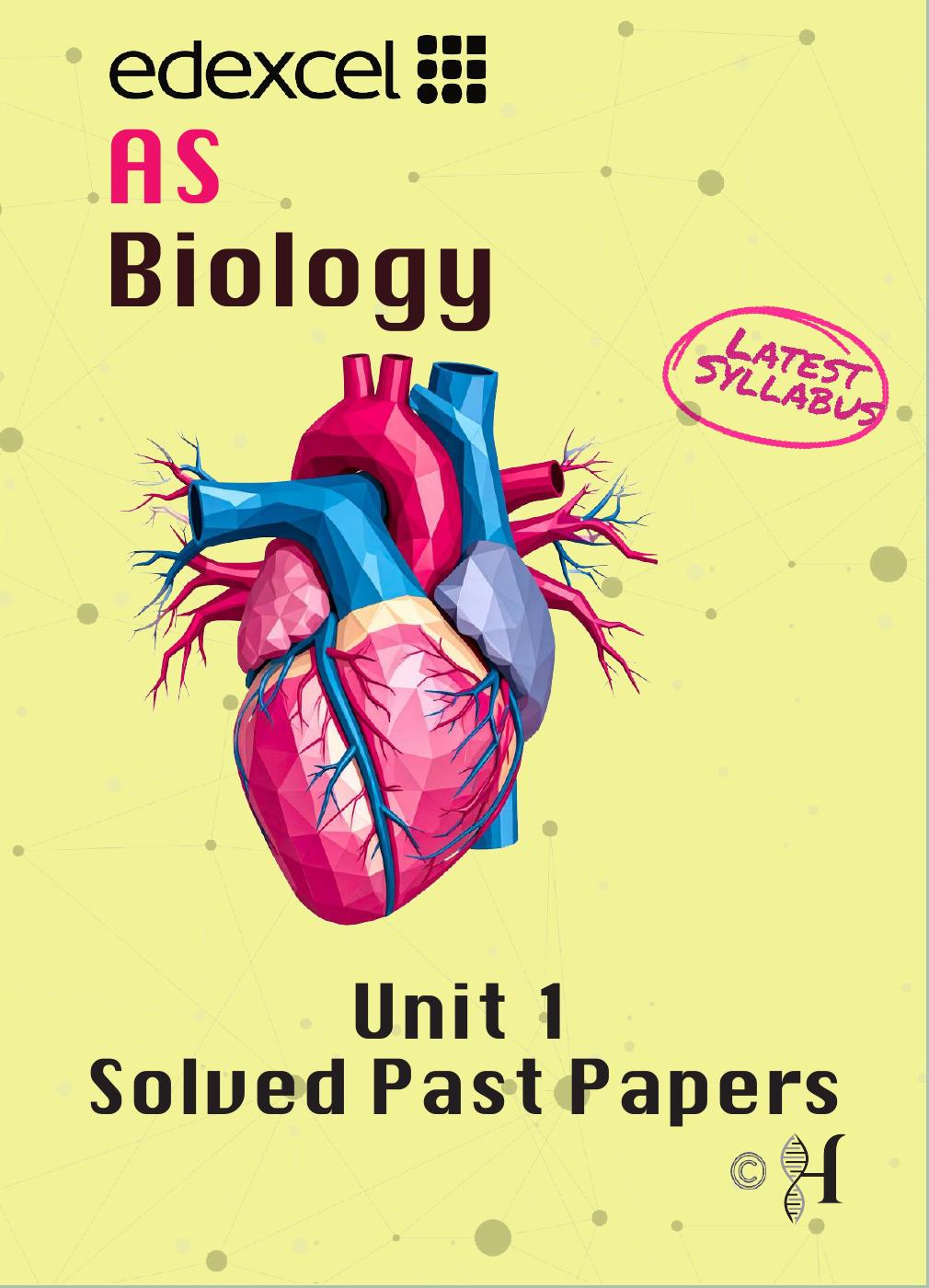Edexcel AS Biology — Unit 1: 2019–2025 Classified Questions — cover