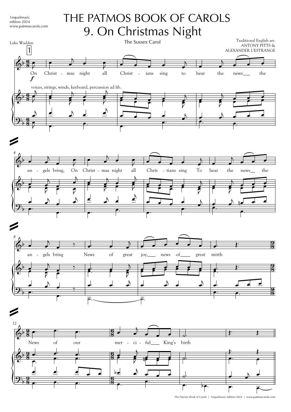 On Christmas Night (Sussex Carol)