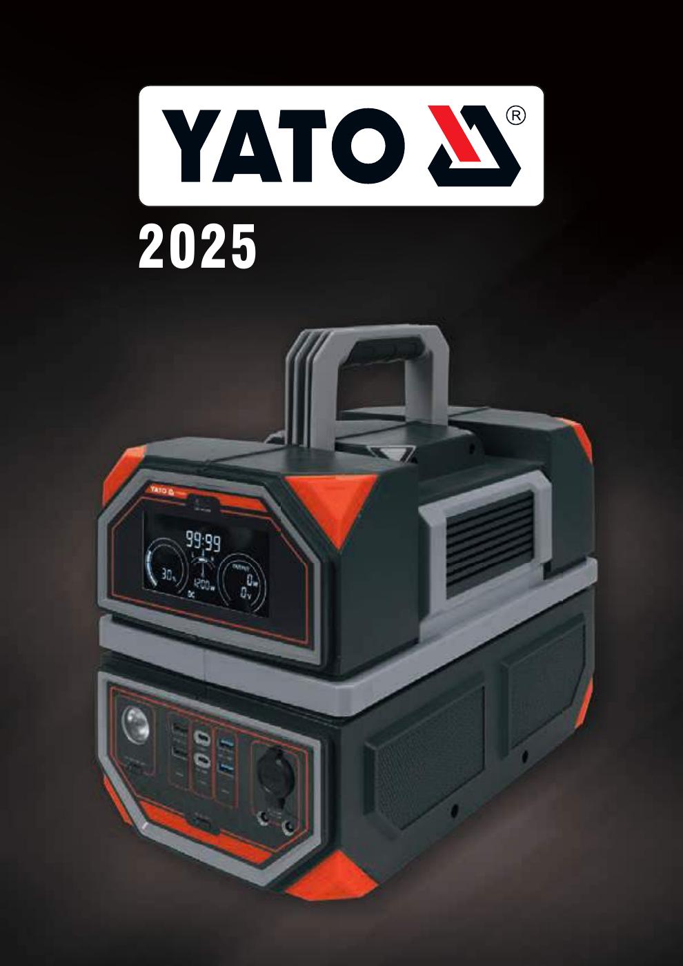 Titulná strana YATO katalógu 2025