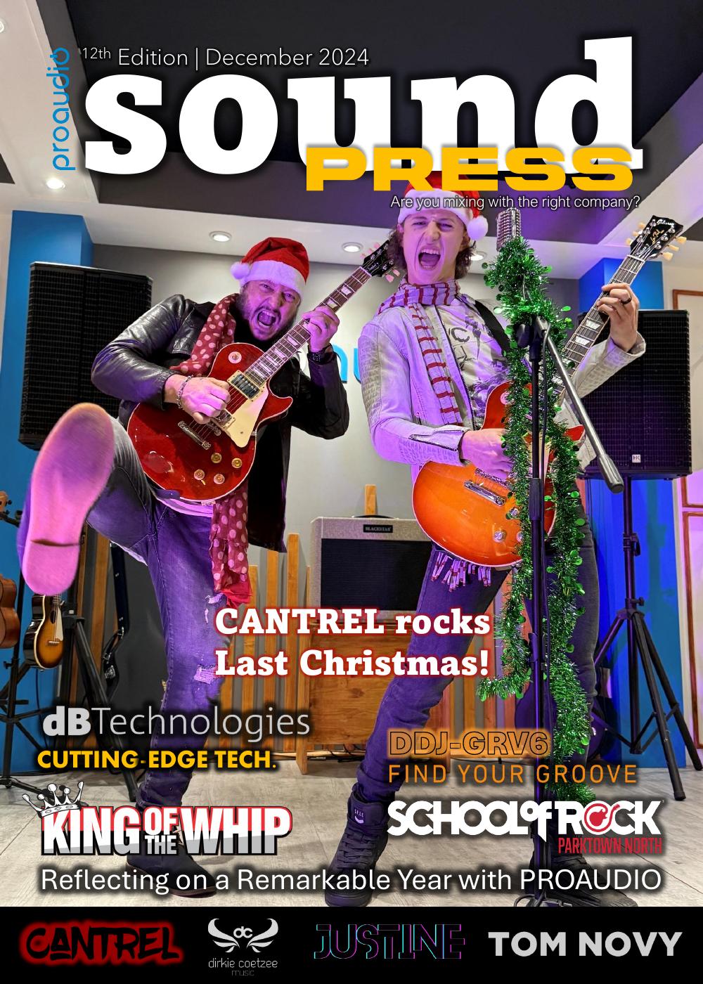 Cover of Sound Press Magazine December 2024