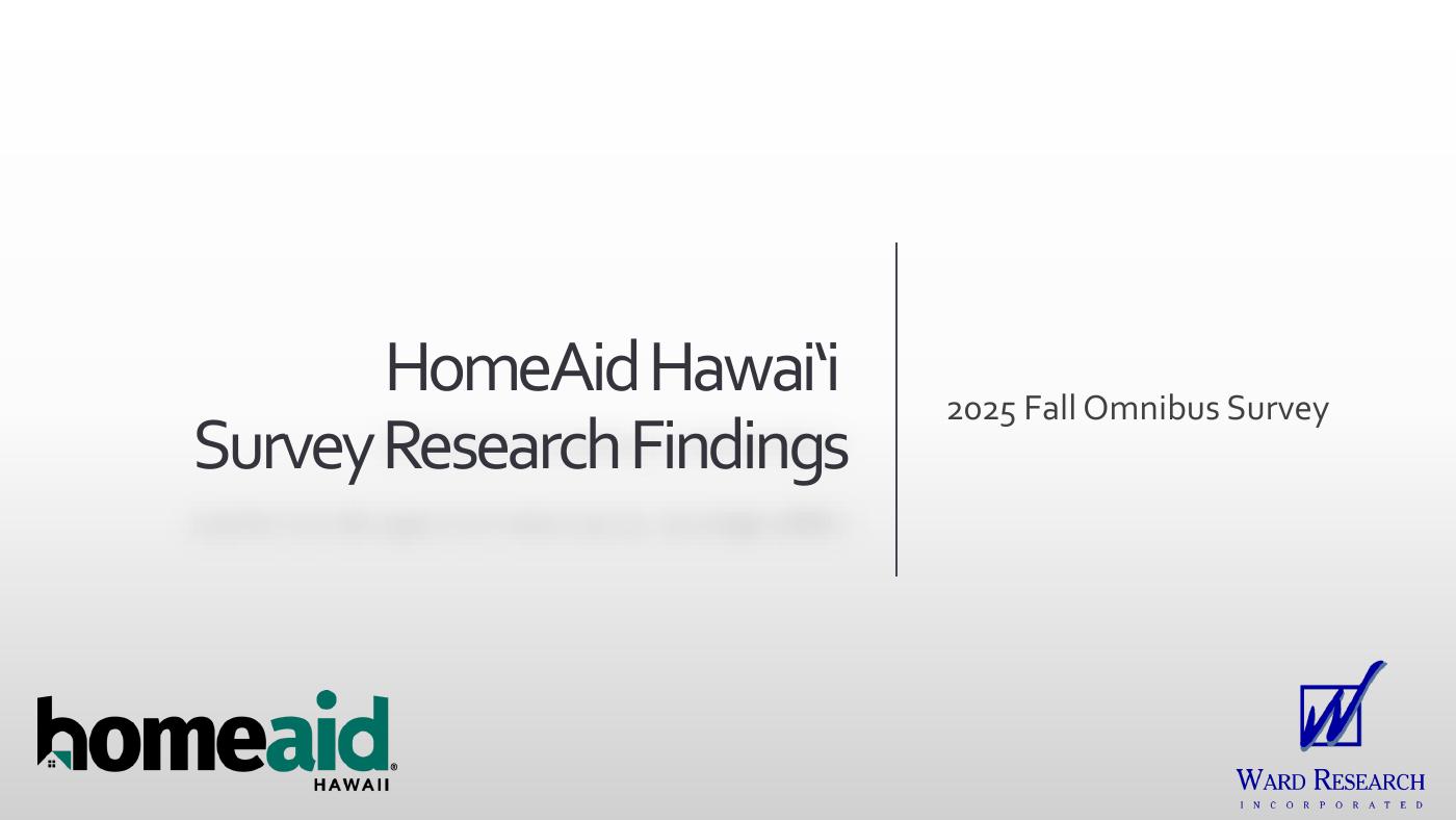 Statewide Kauhale Initiative Survey cover