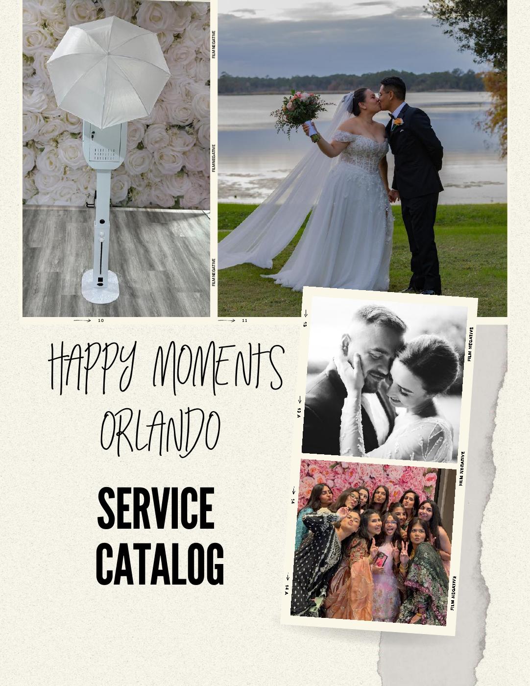 Cover of the Happy Moments Orlando event catalog