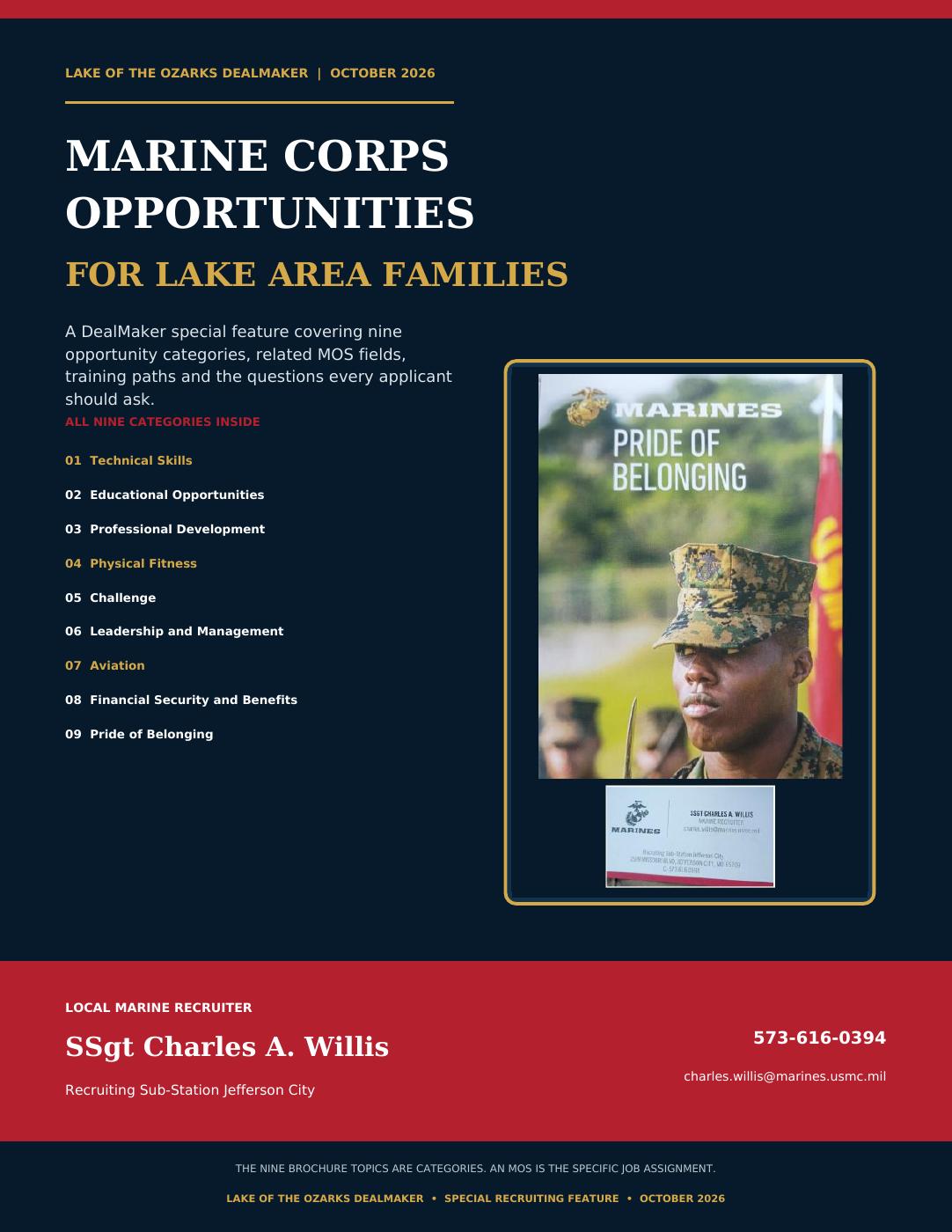 The DealMaker — Marine Corps Opportunities, Jefferson City MO: MOS, Careers & Benefits (Previous Edition)