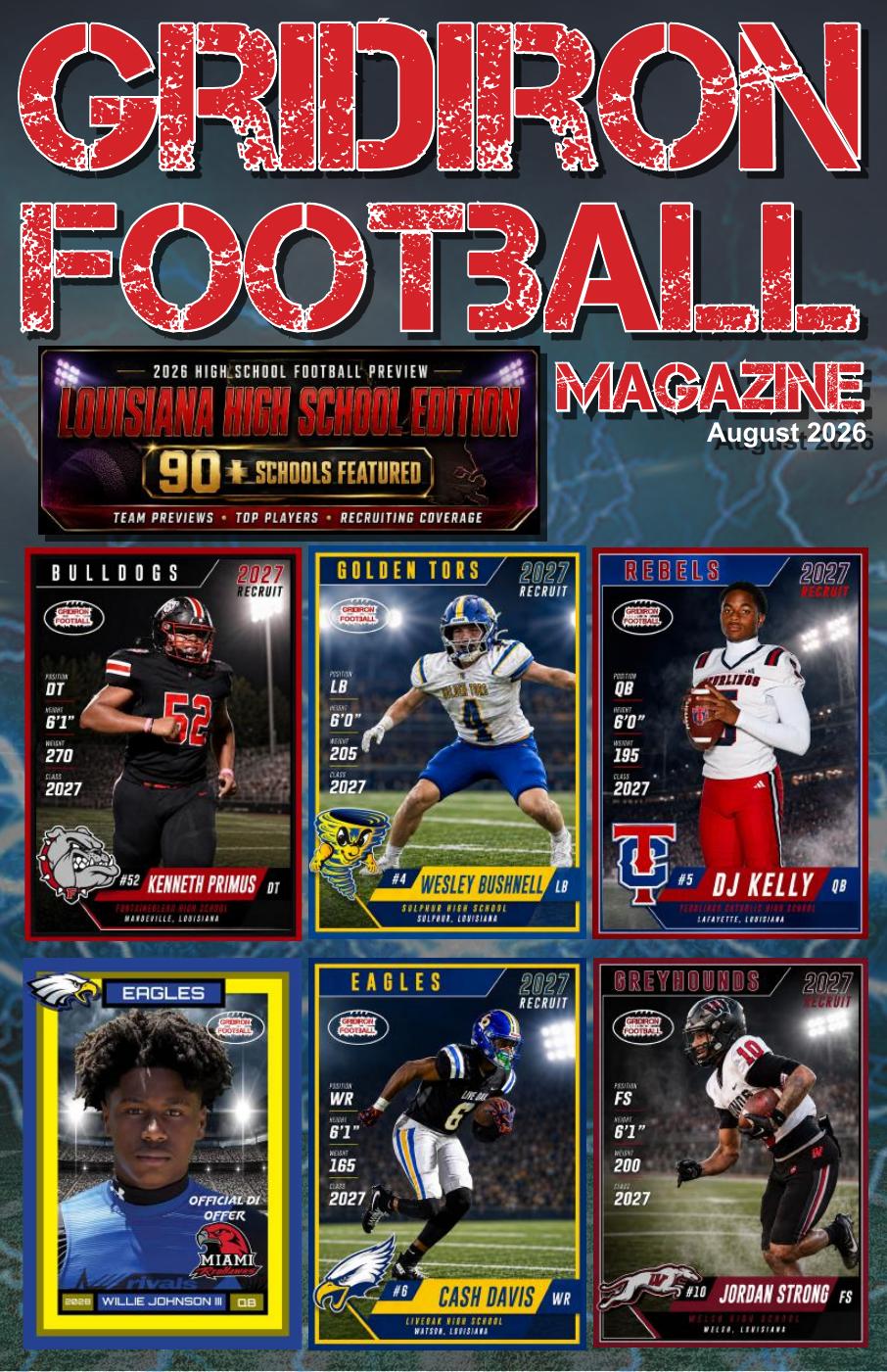 August 2026 Gridiron Football Magazine cover