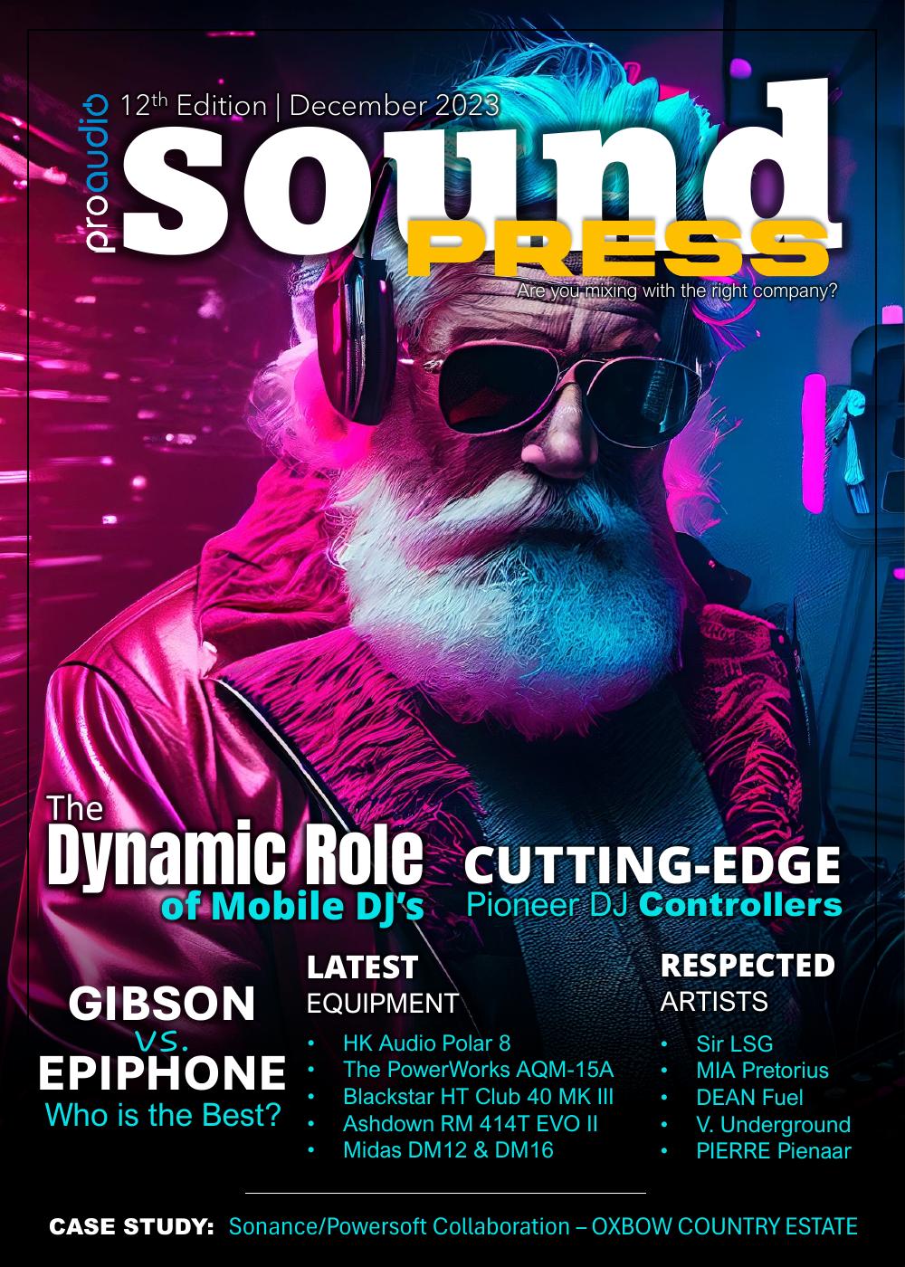 Cover of Sound Press Magazine December 2023