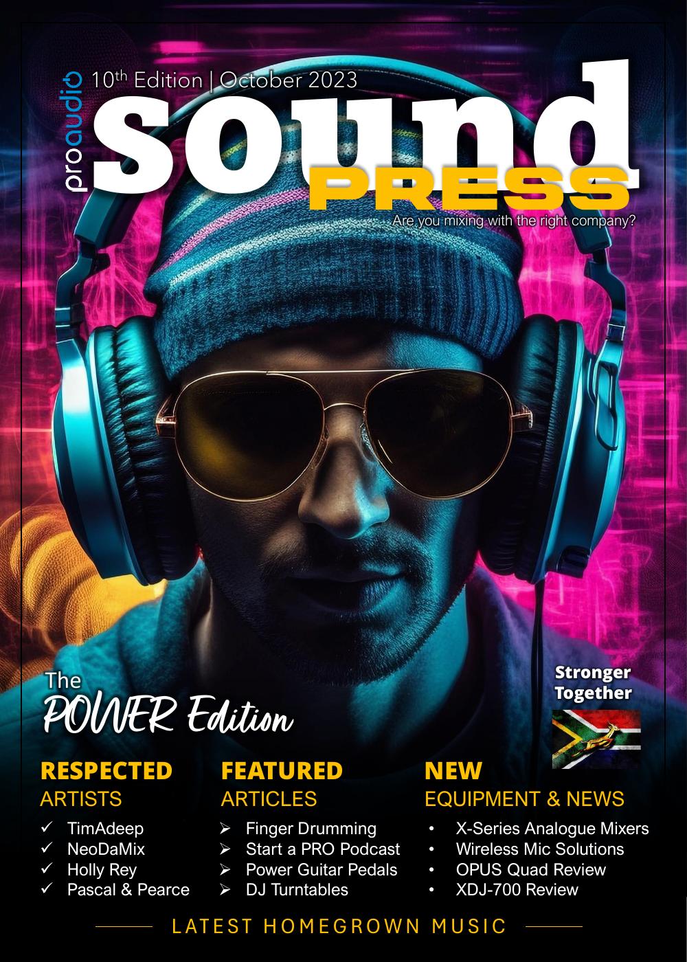 Cover of Sound Press Magazine October 2023