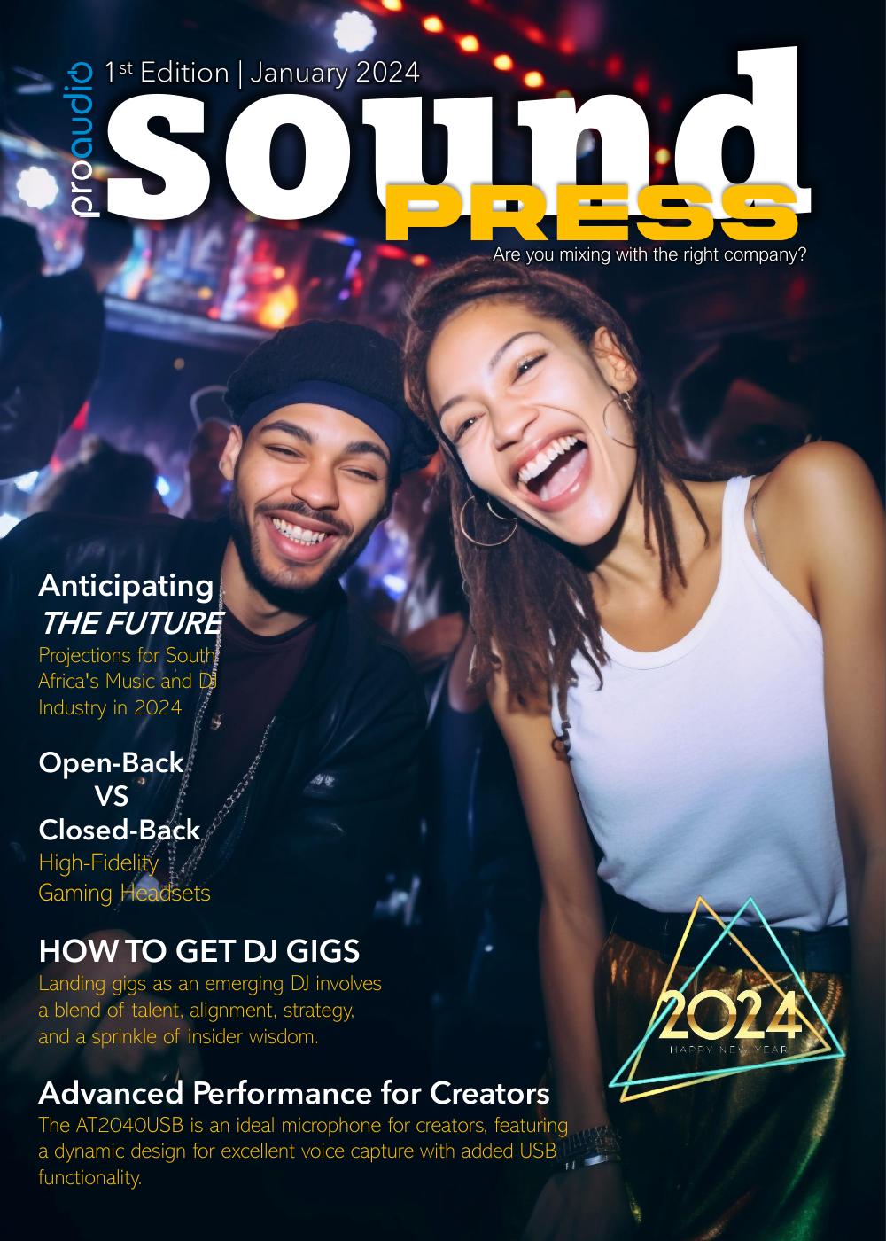 Cover of Sound Press Magazine January 2024
