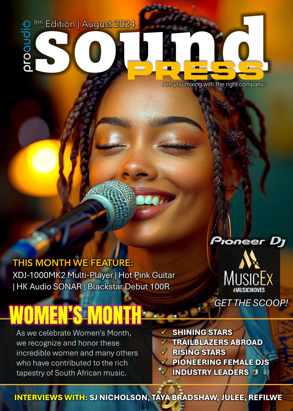 Cover of Sound Press Magazine August 2024