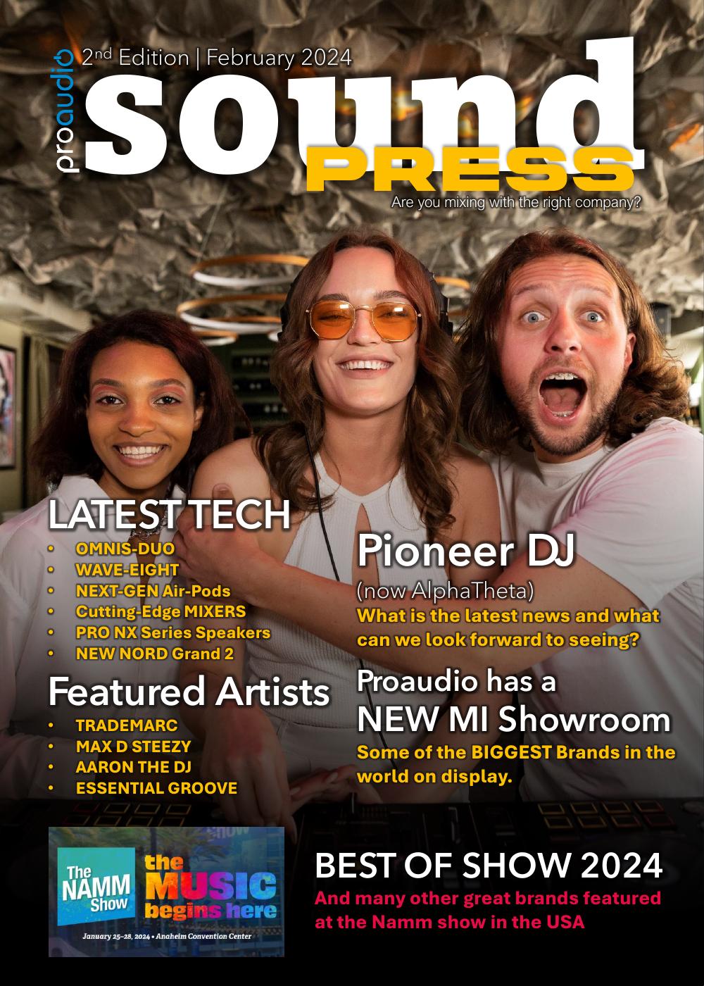 Cover of Sound Press Magazine February 2024