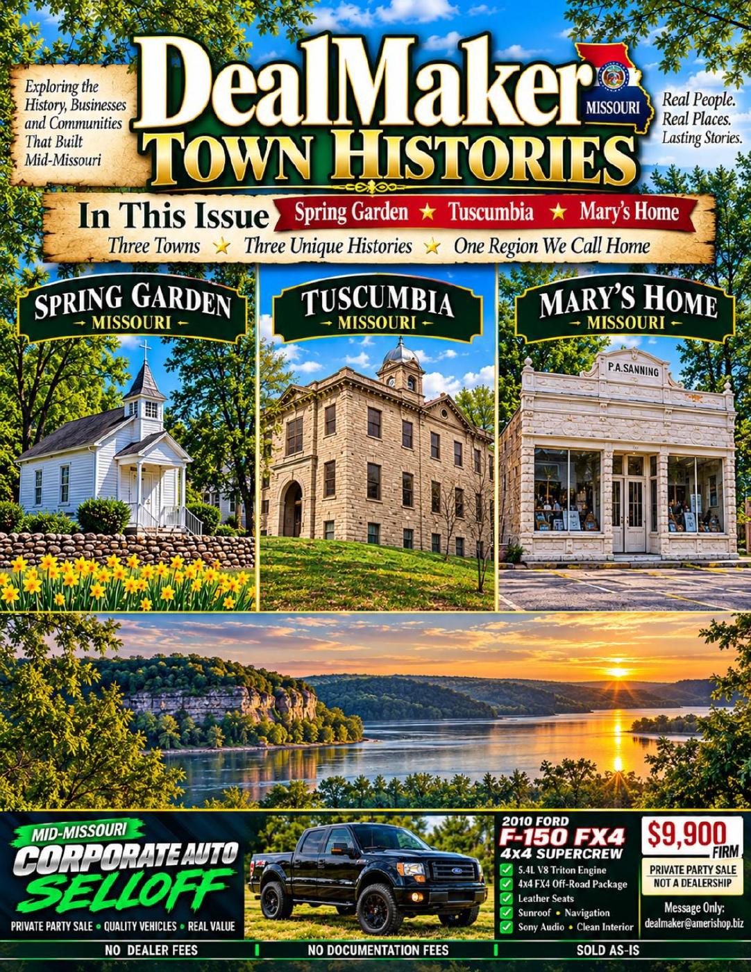 The DealMaker — Town Histories: Spring Garden, Tuscumbia & Mary's Home (Previous Edition)