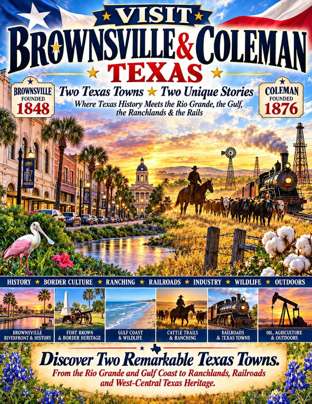 The DealMaker — Brownsville & Coleman, Texas: Town History & Travel Guide (Previous Edition)
