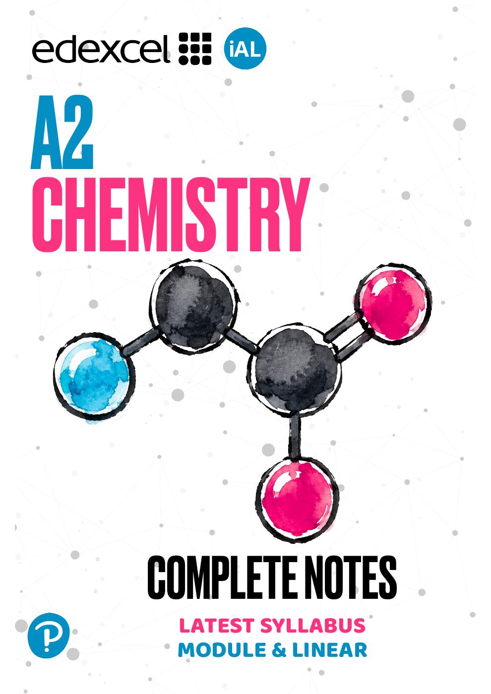 Open the Edexcel IAL A2 Chemistry Units 4, 5 and 6 trial notes flipbook