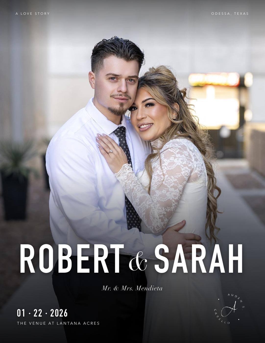 Robert & Sarah story magazine cover