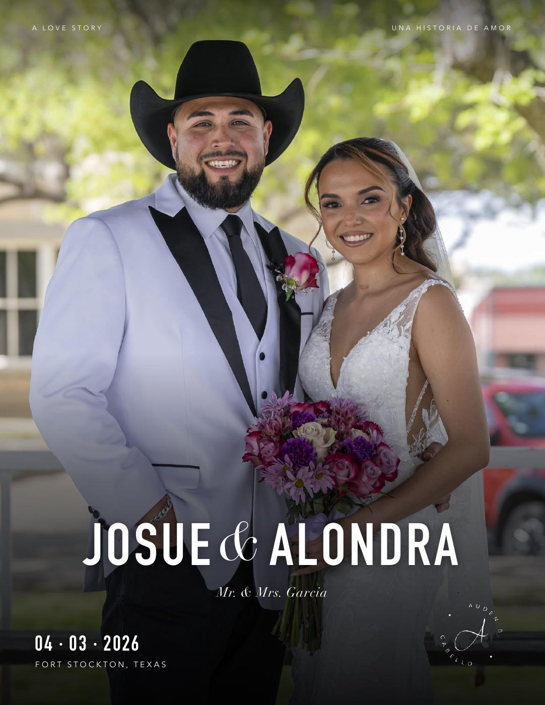 Josue & Alondra story magazine cover