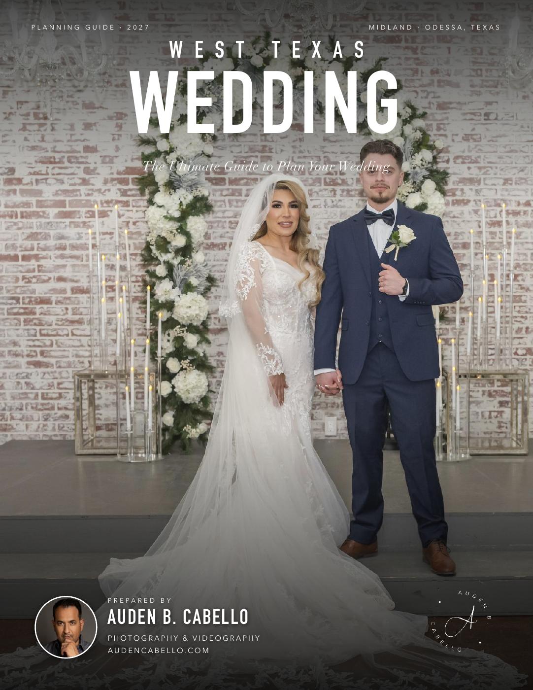 West Texas Wedding guide cover, English