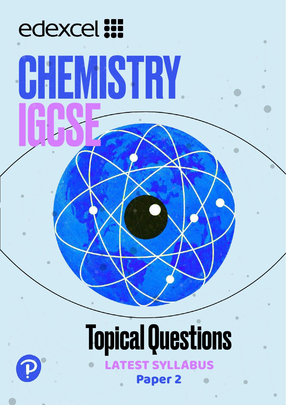 Cover of Edexcel IGCSE Chemistry — Topical Questions, Paper 2