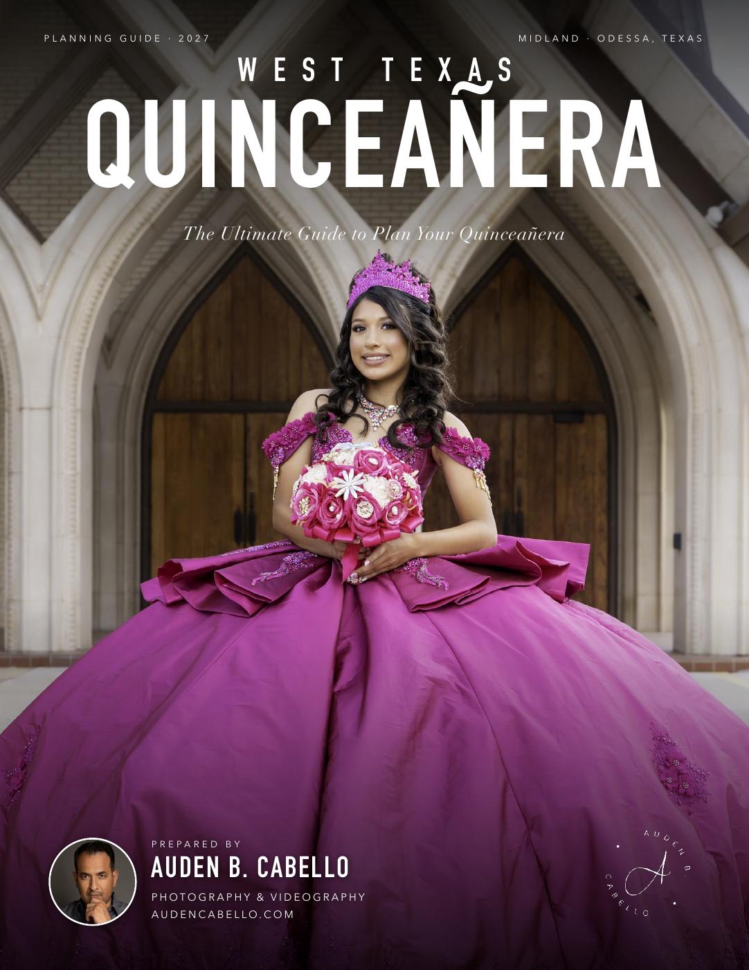 West Texas Quinceañera guide cover, English