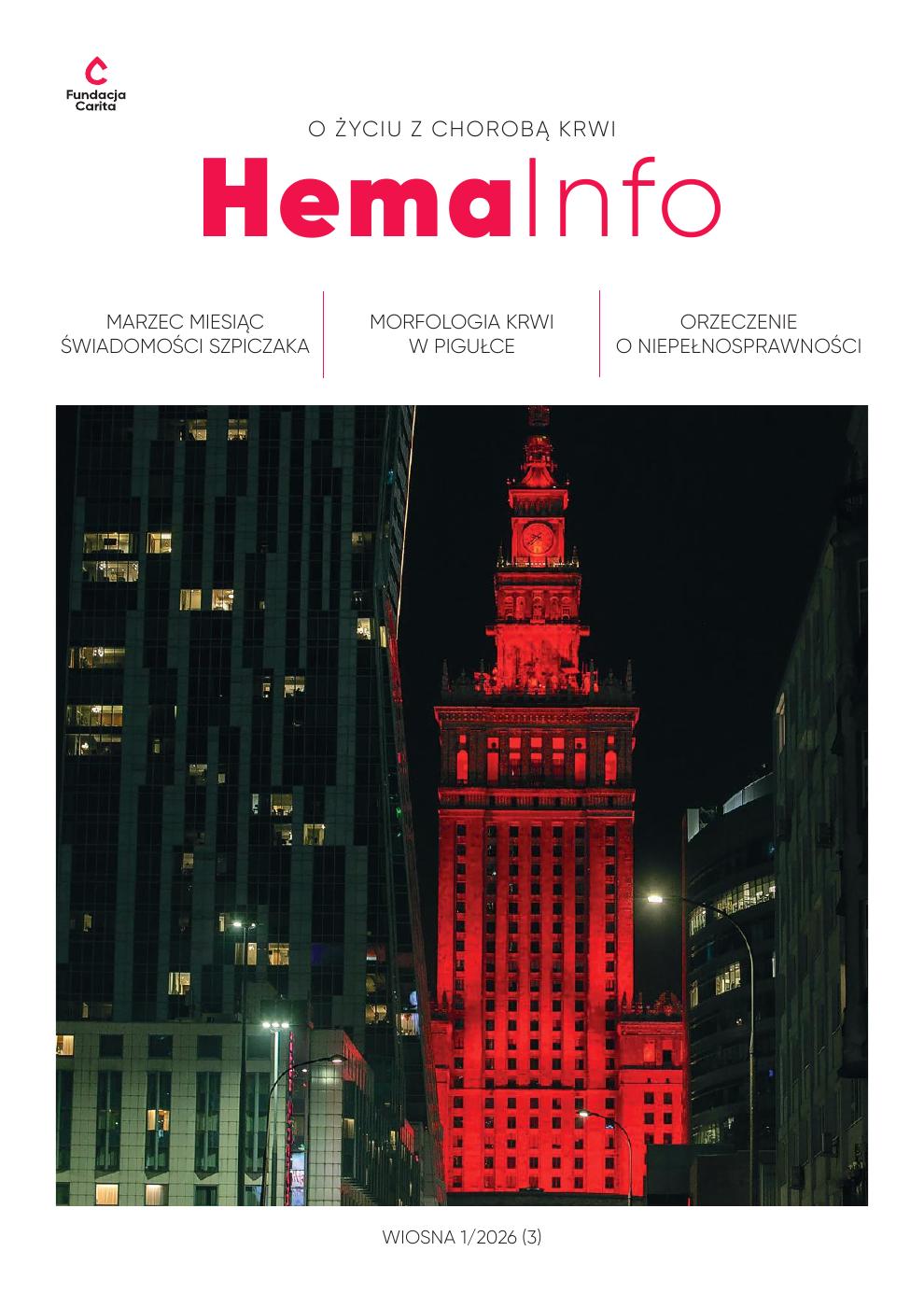 Okładka HemaInfo, wydanie Wiosna 2026