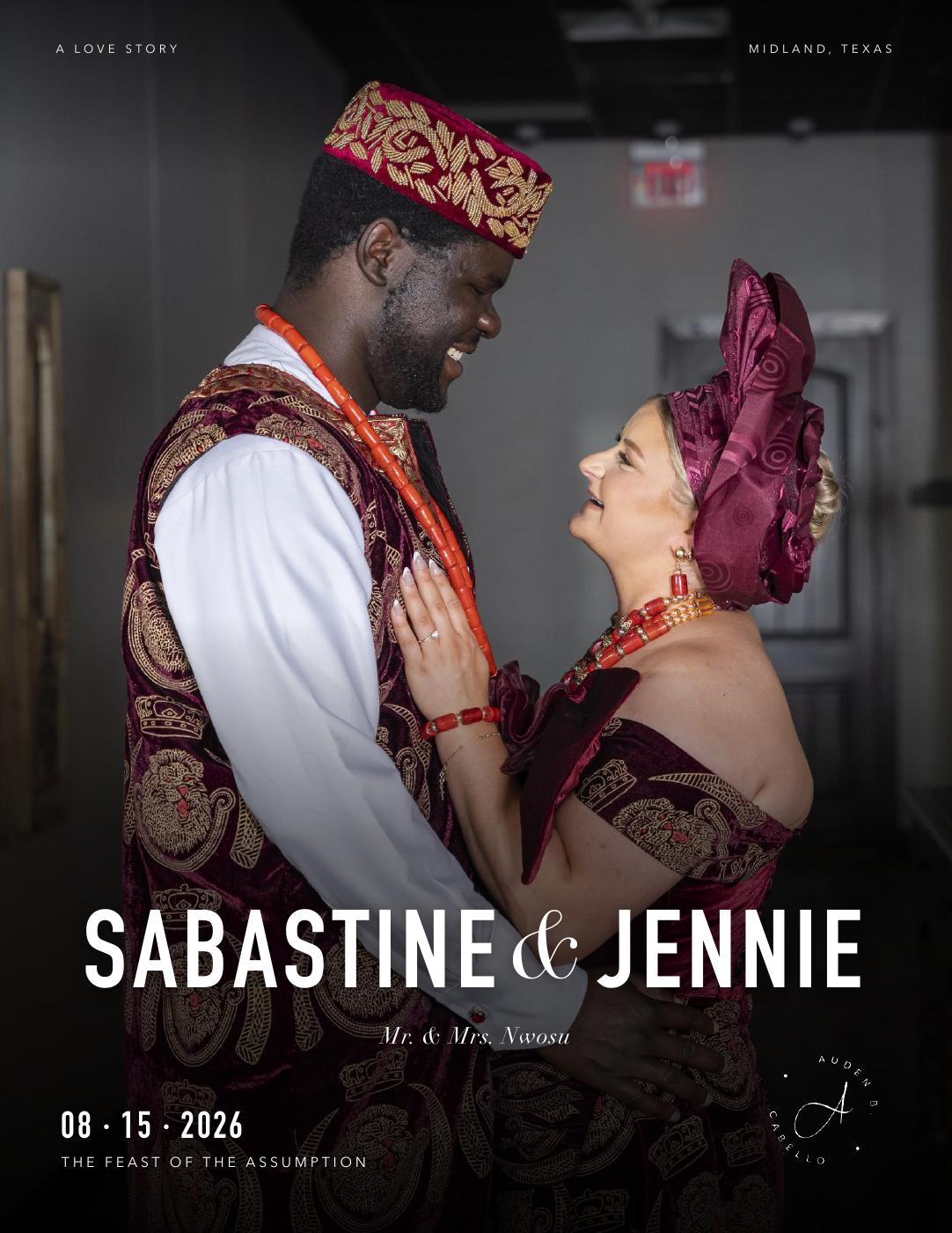 Sabastine & Jennie story magazine cover