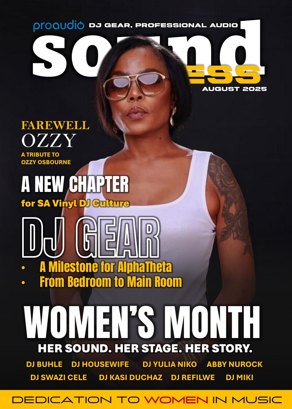 Cover of Sound Press Magazine August 2025
