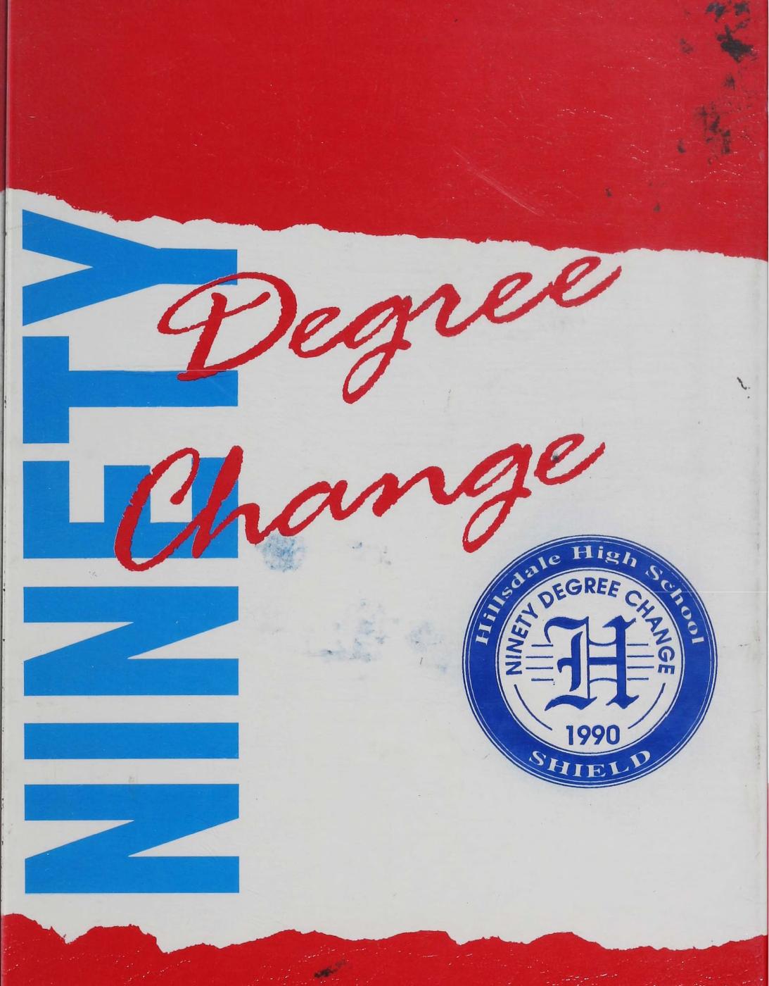 1990 Hillsdale High School yearbook cover