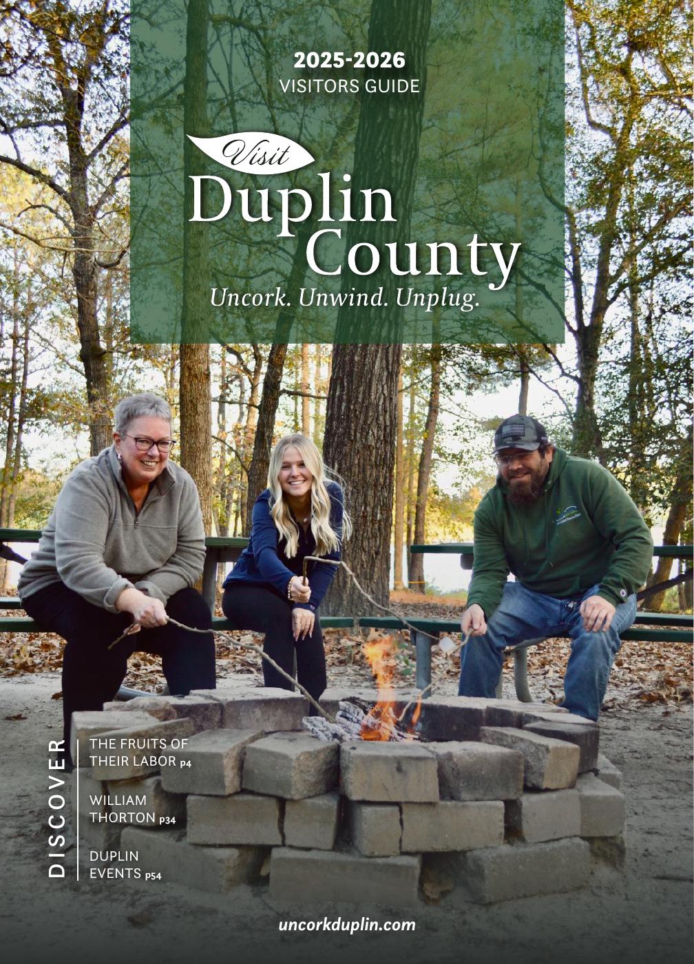 Visit Duplin County, North Carolina visitor guide cover