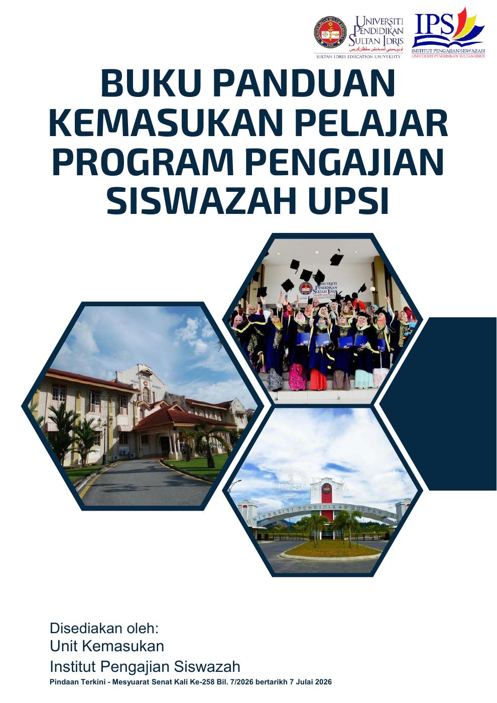 Buku Panduan Kemasukan Pelajar Siswazah