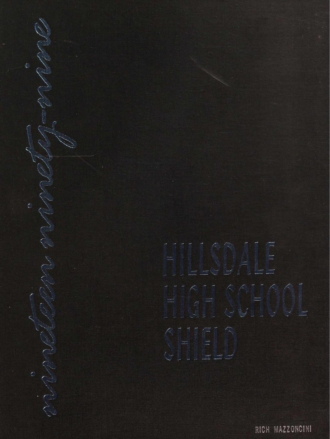 1999 Hillsdale High School yearbook cover