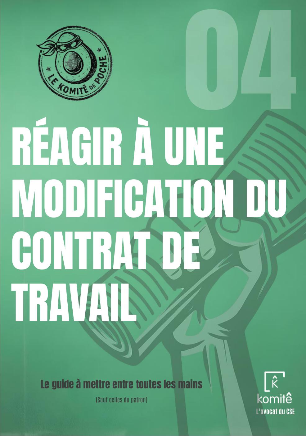 Guide Komit&ecirc; &ndash; Modification du contrat de travail