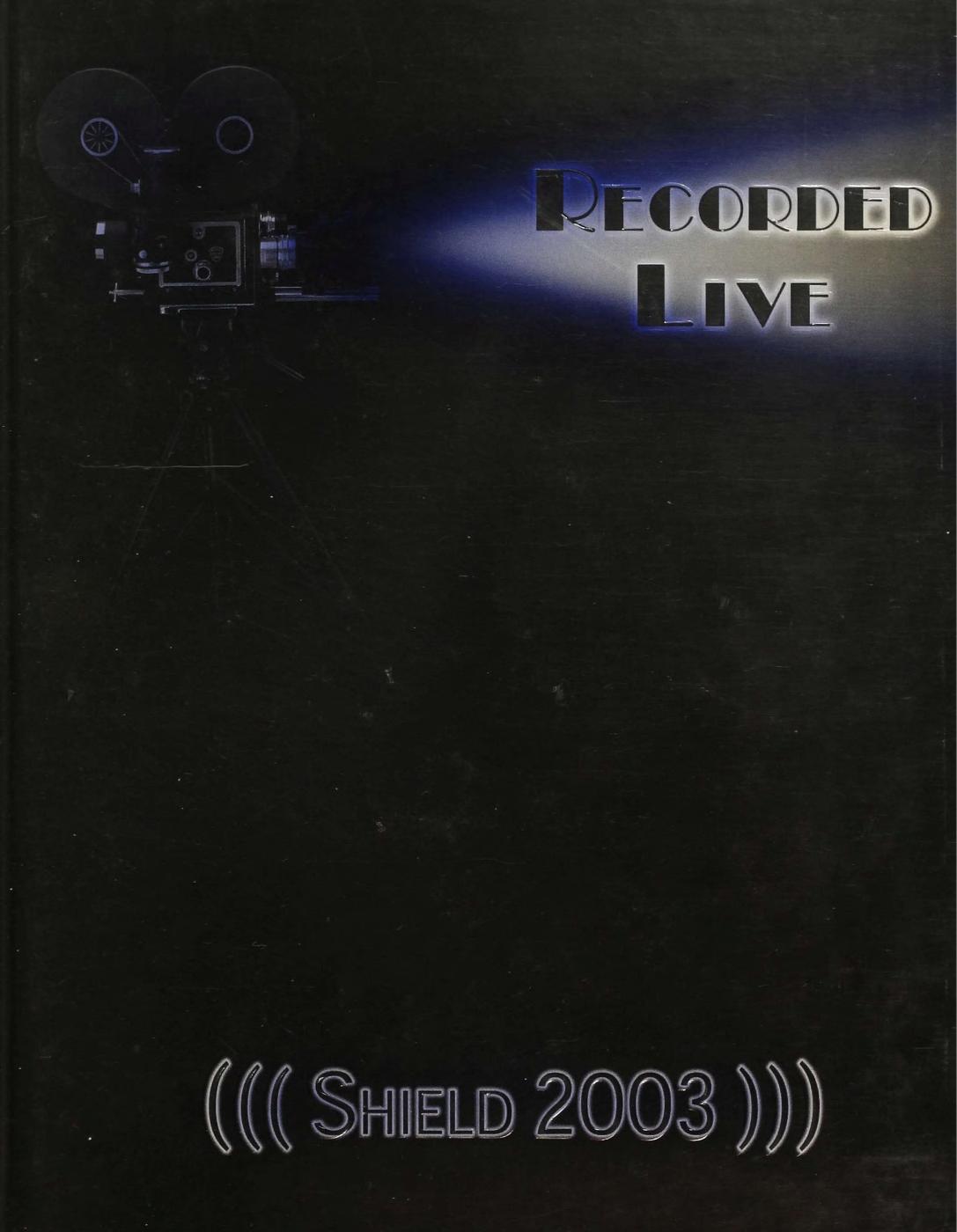 2003 Hillsdale High School yearbook cover
