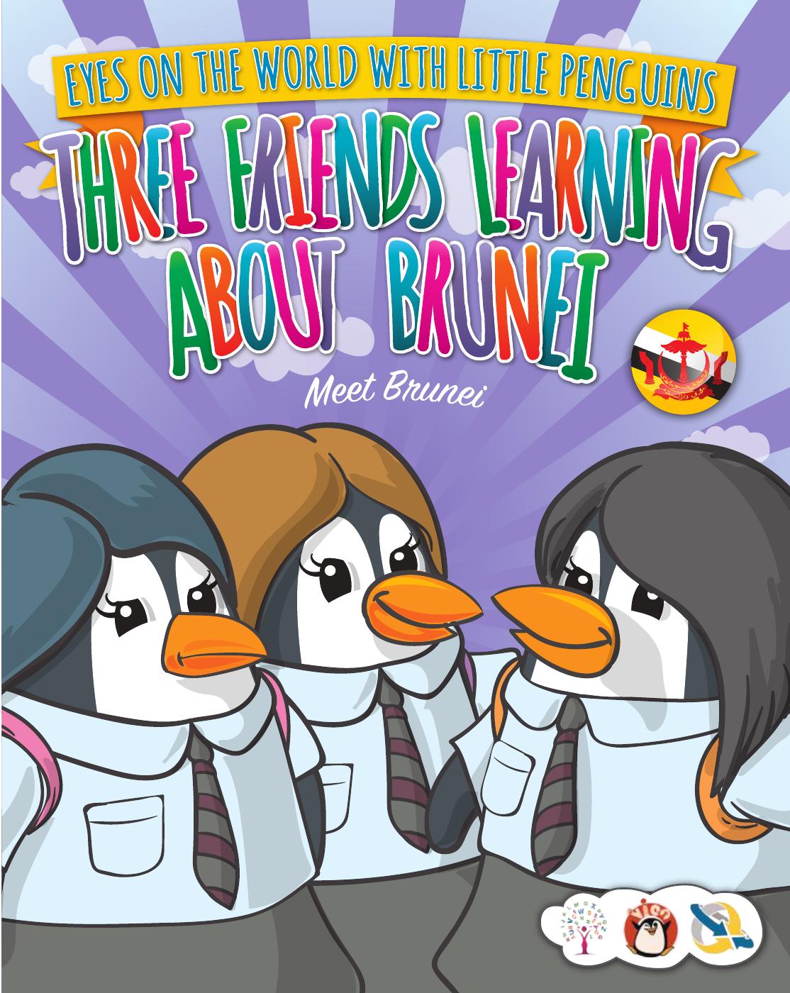 Three Friends Learning About Brunei