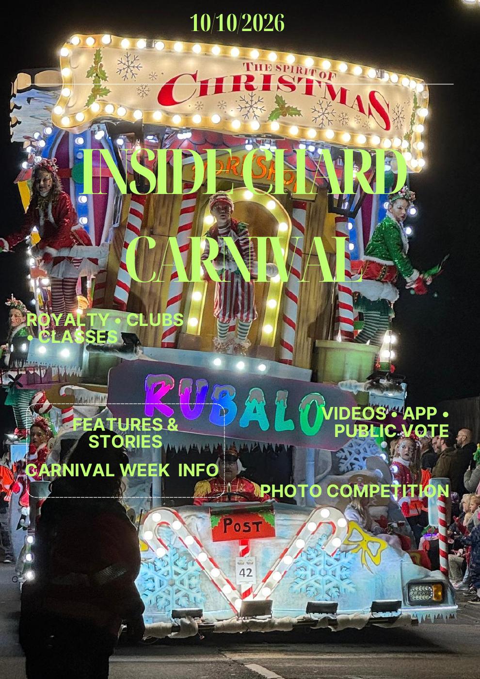 Inside Chard Carnival 2026 digital guide cover