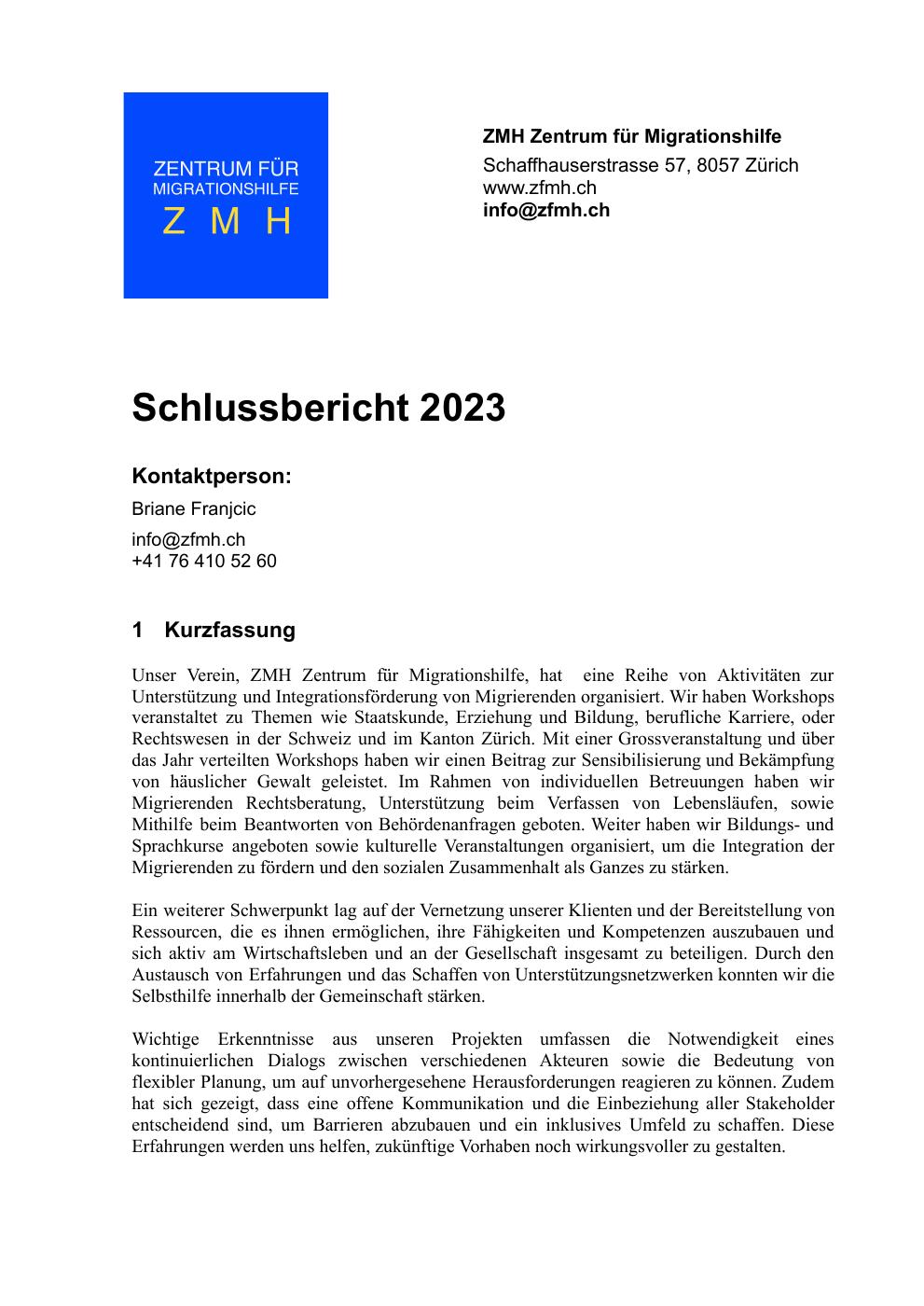 Capa do Relatório 2023