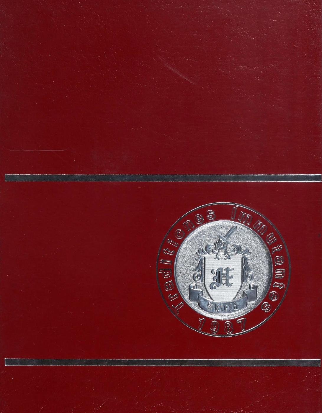 1987 Hillsdale High School yearbook cover